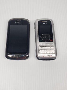 Android Flip Cell Phones for Parts Only Verizon VX9900 and US Cellular US760